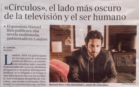 La novela Círculos en prensa e Internet