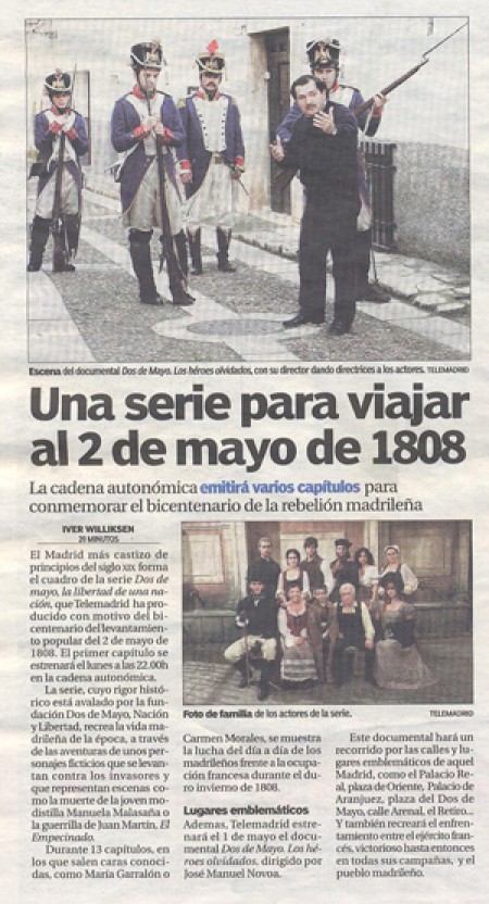  Una Serie para Viajar al 2 de Mayo de 1808